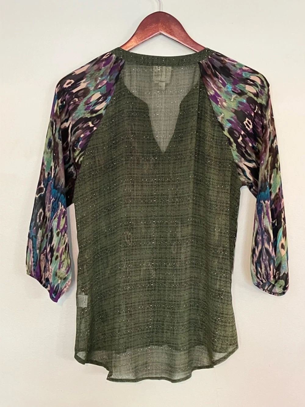 Fig and Flower Anthropology Button Up Top - Picture 4 of 4